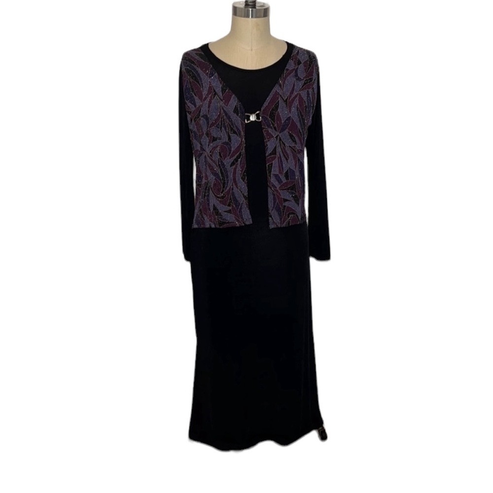 Vintage Top Secret 1 Piece Maxi Dress Size Large